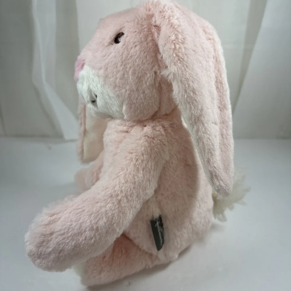 Hallmark Pink Bunny Rabbit Plush‎ Rattle Baby Toy 12
